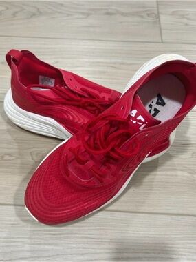 APL Red Women's running Sneakers with White Sole
